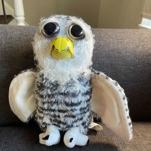 Feisty Pets Snow Owl 8” Plush Henry Whodunnit Scary Teeth